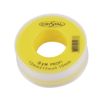 Фум стрічка тефлонова S-1203 (12*12*0, 10) 56 мм NEW CRISTAL Фум стрічка тефлонова S-1203 (12*12*0, 10) 56 мм NEW CRISTAL