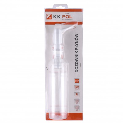 Рідини дозатор 0,5л, K.K.POL, DP0/600, ф21мм, білий (DPB/600)
