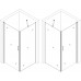Душова кабіна квадратна без піддона LYNA N90TC (N90T) BRAVO (1уп.)