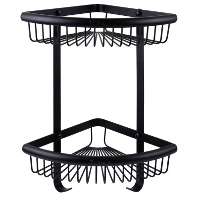 Полка подвійна кутова TOPAZ TKB-4115-2-BL Полка подвійна кутова TOPAZ TKB-4115-2-BL