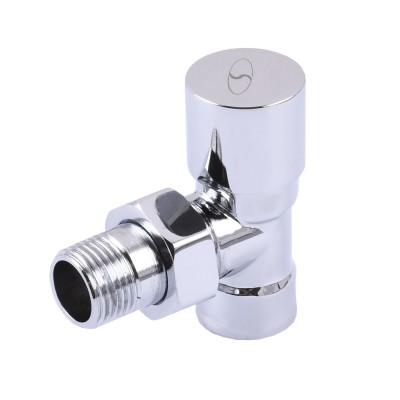 Кран вентильний з американкою1/2″ кутовий п/ключ CHROM Art. 1844 Solomon
