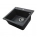Гранітна мийка Globus Lux AOSTA графіт 490x455мм-А0001