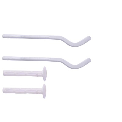 Комплект кронштейнів секційного радіатора штирьковий білий з дюбелем Ø8х170мм (2шт) Комплект кронштейнів секційного радіатора штирьковий білий з дюбелем Ø8х170мм (2шт)