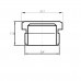 Заглушка 3/4″З нікельована під пломбу А1092Ако(нк)