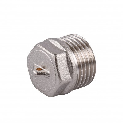 Заглушка 1/2″З нікельована під пломбу NC302P OPTIMUM