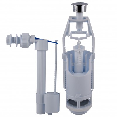 Набір для бачка унітазу OPTIMUM бок підв пласт 1/2″ і зливним механізмом з однією кнопкою OPTI 1010 Набір для бачка унітазу OPTIMUM бок підв пласт 1/2″ і зливним механізмом з однією кнопкою OPTI 1010