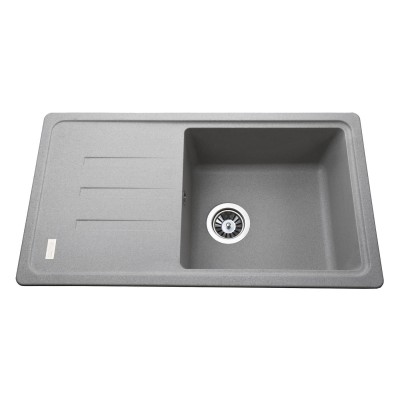 Гранітна мийка Globus Lux LUGANO сiрий камiнь 780x435мм-А0005 Гранітна мийка Globus Lux LUGANO сiрий камiнь 780x435мм-А0005