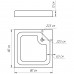 Душовий піддон квадратний LUBAWA SL80F (SL80) BRAVO (1уп.)