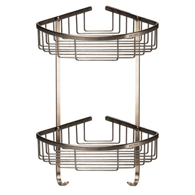 Поличка в душову SS8488-кутова Подвійна НЕРЖ-SUS304-(200*200*425мм)-(Globus Lux) Поличка в душову SS8488-кутова Подвійна НЕРЖ-SUS304-(200*200*425мм)-(Globus Lux)