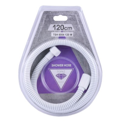 Шланг душовий TOPAZ TSH-6004-120-W 120см Шланг душовий TOPAZ TSH-6004-120-W 120см