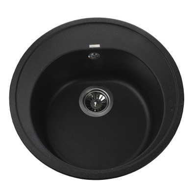 Гранітна мийка Globus Lux MARTIN чорний 510мм-А0002 Гранітна мийка Globus Lux MARTIN чорний 510мм-А0002