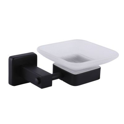 Мильниця одинарна Globus Lux BQ9408 чорна матова SUS304 Мильниця одинарна Globus Lux BQ9408 чорна матова SUS304