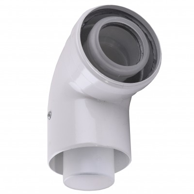 Коліно 90 градусів, d=60/100 mm CE.00.34 C Конденсаційне