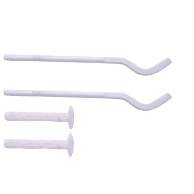 Комплект кронштейнів секційного радіатора штирьковий білий з дюбелем Ø8х230мм (2шт) Комплект кронштейнів секційного радіатора штирьковий білий з дюбелем Ø8х230мм (2шт)