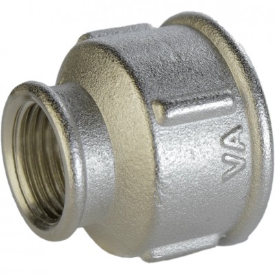 Муфта редукційна 1 1/2″х 1″ВВ нікельована А0309А(нк) Муфта редукційна 1 1/2″х 1″ВВ нікельована А0309А(нк)