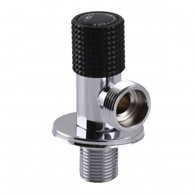 Кран кутовий кераміка SOLOMON EXCLUSIVE 1/2″X3/4″ 989 BLACK/CHROME ( 1шт.) Кран кутовий кераміка SOLOMON EXCLUSIVE 1/2″X3/4″ 989 BLACK/CHROME ( 1шт.)