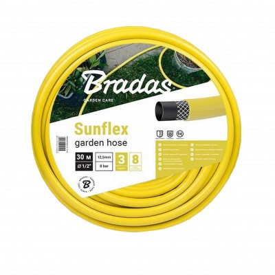 Шланг для поливу SUNFLEX 1/2″ - 30м Bradas Польща жовтий WMS1/230 Шланг для поливу SUNFLEX 1/2″ - 30м Bradas Польща жовтий WMS1/230