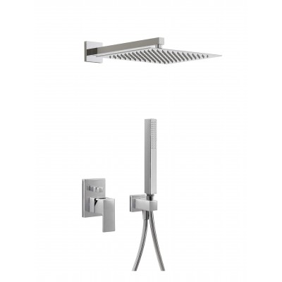 Душова система TRES CUADRO-TRES 106980 прихованного монтажу,два споживача,лійка 300*300мм Spain