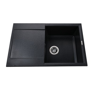 Гранітна мийка Globus Lux KOMO графіт 790х500мм-А0001