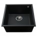 Гранітна мийка Globus Lux AMMER пiдстiльна, чорний 440 х 440 мм - А0002