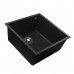 Гранітна мийка Globus Lux AMMER пiдстiльна, чорний 440 х 440 мм - А0002