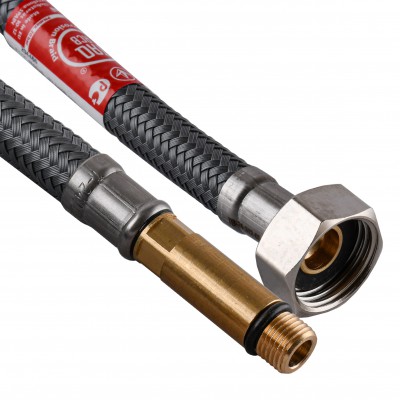 Шланг для змішувача TUCAI М10х1/2″ довгий штуцер 0,6м АНТИКОРОЗІЯ TAQ GRIF ACB 204468