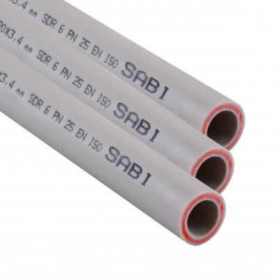 Труба Sabi PPR Fiber PIPE ф40*6.7mm PN 25 зі скловолокном Труба Sabi PPR Fiber PIPE ф40*6.7mm PN 25 зі скловолокном