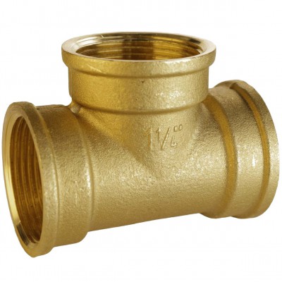 Трійник 1 1/4″ВВВ латунний A0208-1А