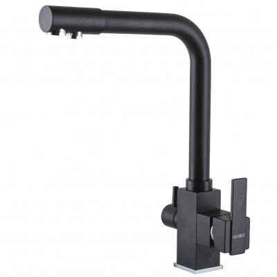 Змішувач для кухні під осмос Globus Lux LAZER GLLR-0100-1-ONIX Змішувач для кухні під осмос Globus Lux LAZER GLLR-0100-1-ONIX