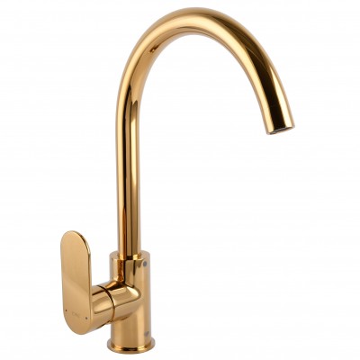 Змішувач для кухні TOPAZ BARTS TB 07403-H36-AU боковий S- D35 шланги 45см золото PVD Змішувач для кухні TOPAZ BARTS TB 07403-H36-AU боковий S- D35 шланги 45см золото PVD