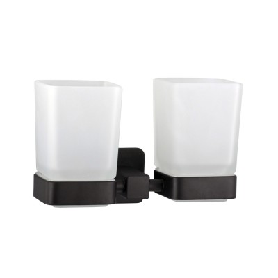 Стакан подвійний Globus Lux BQ9428 чорний матовий SUS304 Стакан подвійний Globus Lux BQ9428 чорний матовий SUS304