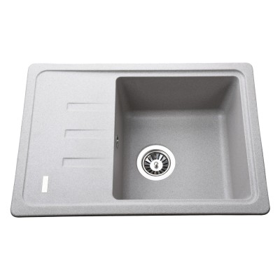 Гранітна мийка Globus Lux MONO сірий камiнь 620x435мм-А0005 Гранітна мийка Globus Lux MONO сірий камiнь 620x435мм-А0005