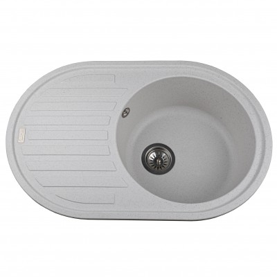 Гранітна мийка Globus Lux OHARA перлина 770х500мм Гранітна мийка Globus Lux OHARA перлина 770х500мм