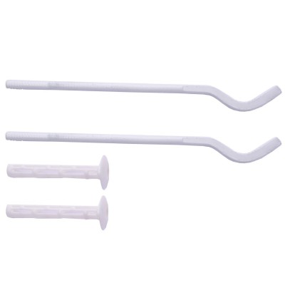 Комплект кронштейнів секційного радіатора штирьковий білий з дюбелем Ø8х250мм (2шт) Комплект кронштейнів секційного радіатора штирьковий білий з дюбелем Ø8х250мм (2шт)