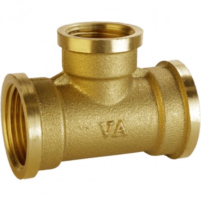 Трійник редукційний 3/4″х1/2″х3/4″ВВВ латунний А0212А