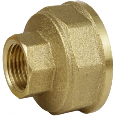 Муфта редукційна 1 1/4″х 1/2″ВВ латунна восьмигранна А0333А