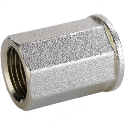 Муфта 3/4″ВВ нікельована восьмигранна А0352А(нк) Муфта 3/4″ВВ нікельована восьмигранна А0352А(нк)