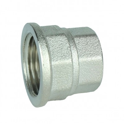 Муфта редукційна 1/2″х3/8″ВВ нікельована восьмигранна А0343А(нк)