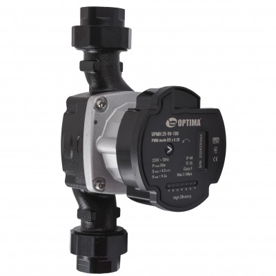 Насос циркуляційний енергоощадний Optima PRIME UPMH 25-90AUTO 180мм + гайки Насос циркуляційний енергоощадний Optima PRIME UPMH 25-90AUTO 180мм + гайки