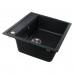 Гранітна мийка Globus Lux VOLTA чорний 570х510мм-А0002
