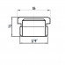 Заглушка 1/4″З латунна LC102S OPTIMUM