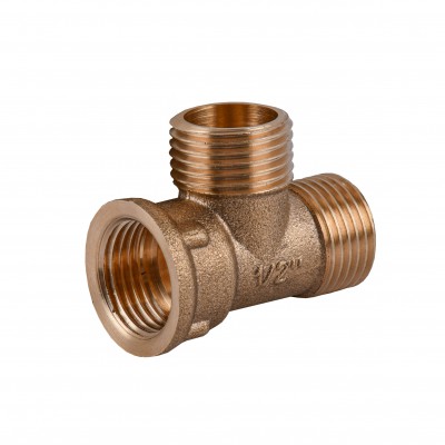 Трійник 1/2″ВЗЗ латунний LT335S OPTIMUM Трійник 1/2″ВЗЗ латунний LT335S OPTIMUM