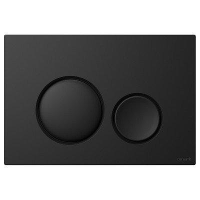 Кнопка змиву Cersanit LUNA чорний матовий