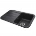 Гранітна мийка Globus Lux OBER чорний 780х500мм-А0002
