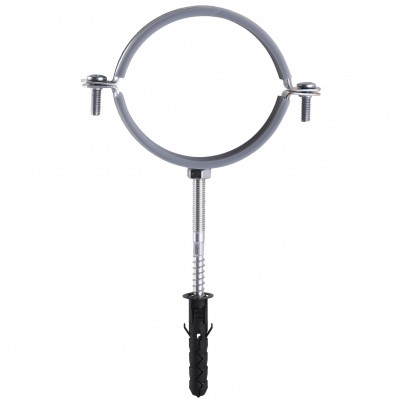 Хомут в зборi CR 3″ (85-94мм) з гвинтом-шурупом 8*100 та дюбелем в уп., сірий Хомут в зборi CR 3″ (85-94мм) з гвинтом-шурупом 8*100 та дюбелем в уп., сірий