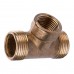 Трійник редукційний 3/4″х1/2″х3/4″ЗВЗ латунний посилений 664Б