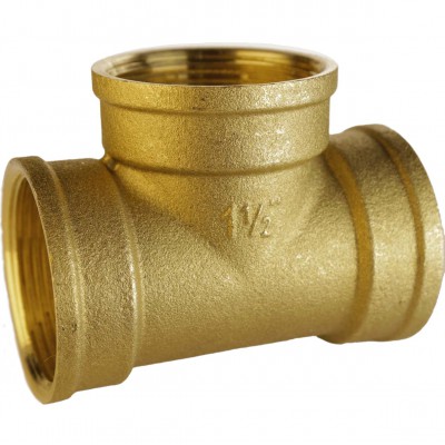 Трійник 1 1/2″ВВВ латунний A0207-1А