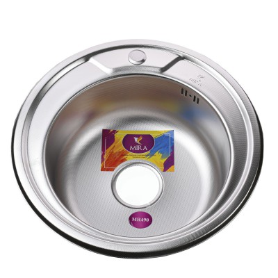 Мийка кухонна врiзна кругла 490х180 Decor MR 490 D Mira Мийка кухонна врiзна кругла 490х180 Decor MR 490 D Mira