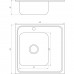 Мийка кухонна накладна прямокутна 600х600х180 Decor Left MR 6060 L D Mira
