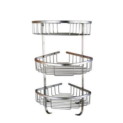 Поличка в душову SS8477-кутова Потрійна НЕРЖ-SUS304-(200*200*600мм)-(Globus Lux) Поличка в душову SS8477-кутова Потрійна НЕРЖ-SUS304-(200*200*600мм)-(Globus Lux)